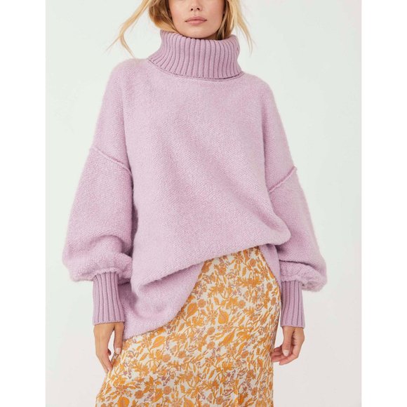 Free People Sweaters - 🎉LAST CHANCE🎉 NWT Free People Milo Pullover / Moonlit Orchid